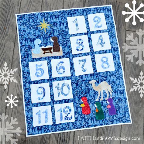 Twelve 12 Days Of Christmas Quilt Pattern Faith And Fabric