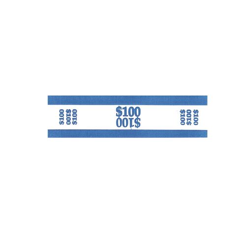Maybe you would like to learn more about one of these? MMF Ind $100 Blue Paper Currency Straps - 7 1/2"L x 2 2/5"H