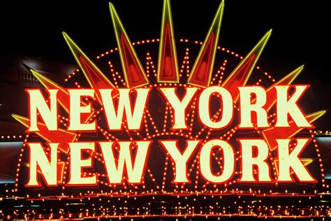 New York New York Neon Sign In Las Photograph By Panoramic Images Pixels