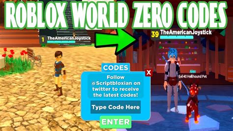 The following is a list of all the different codes and what you get when. ROBLOX WORLD ZERO CODES - YouTube