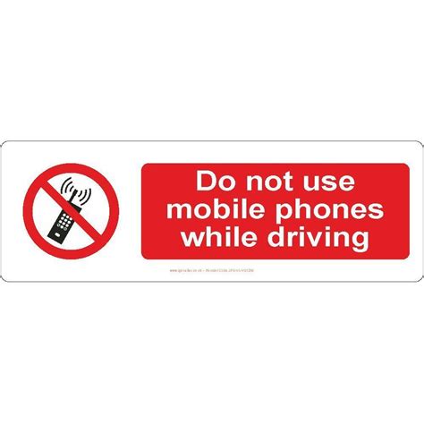 Do Not Use Mobile Phones While Driving Sign Jps Online