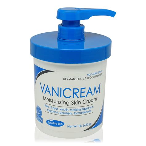 A lighter version of vanicream™ moisturizing cream. Vanicream Moisturizing Skin Cream with Pump Dispenser 1 Pound