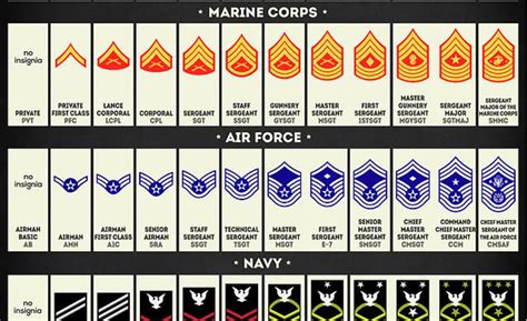 United States Armed Forces Enlisted Rank Insignia Carry All Pouch For