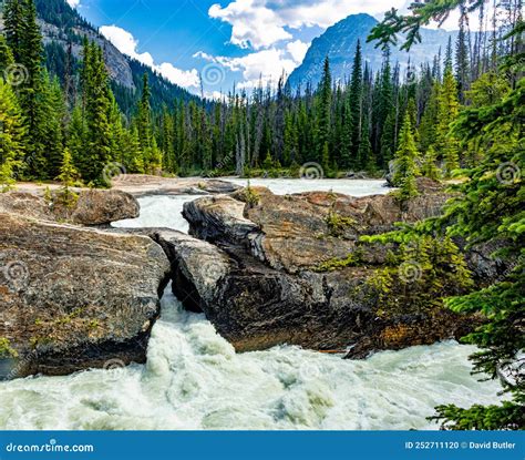 Natural Bridge Yoho National Park British Columbia Canada Stock Photo