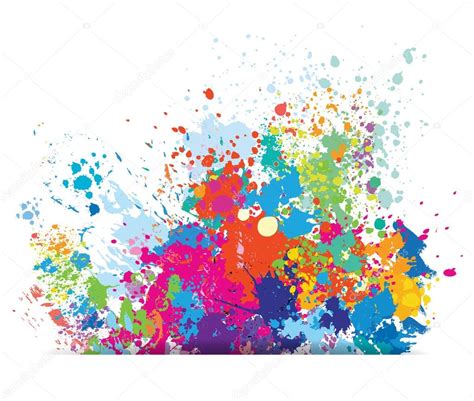 Color Background Of Paint Splashes Stock Vector Image By ©wikki33 98434904