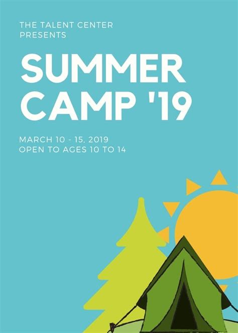 Customize 24 Summer Camp Flyers Templates Online Canva