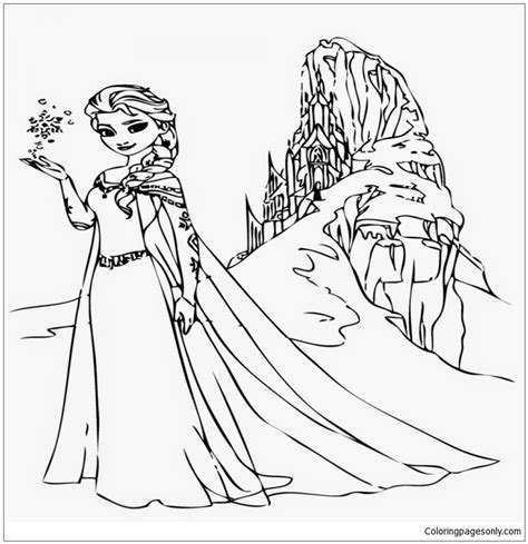 Immerse yourself in a world where love and friendship can defeat evil. Frozen Elsa 2 Coloring Page - Free Coloring Pages Online