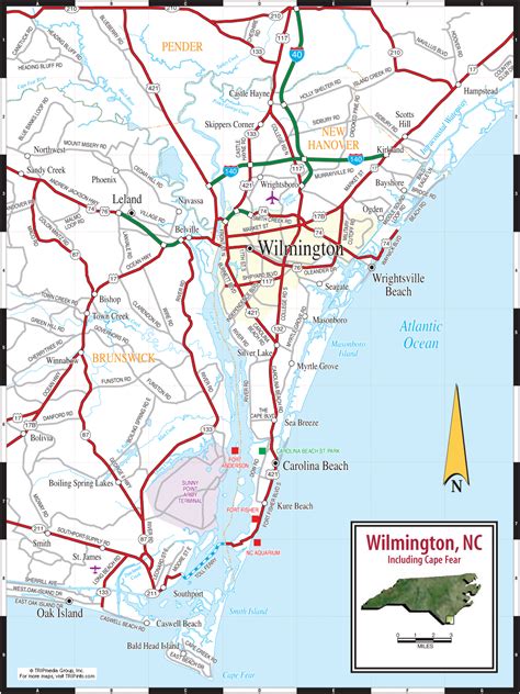 Map Of Wilmington Nc Map Of The World