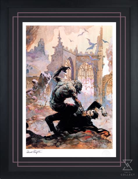 Werewolf And Dracula By Frank Frazetta Horror Time To Collect