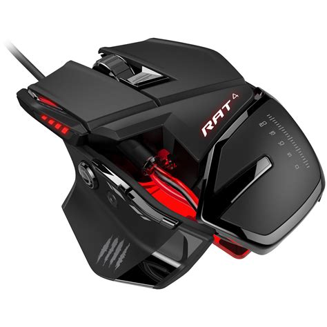 Mad Catz Rat 4 Optical Wired Gaming Mouse Mcb4373100a304 Bandh
