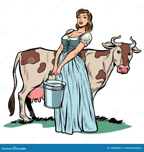 Milker Cartoons Illustrations Vector Stock Images Pictures To