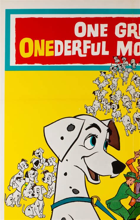 101 Dalmatians Original Film Poster Us 1961 Disney At 1stdibs