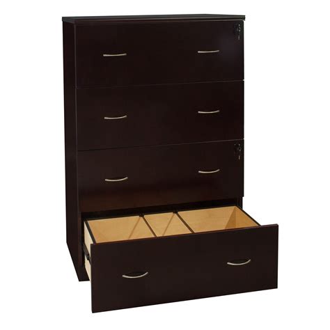 4 drawer file cabinet mobile file cabinet sherwin williams stain chestnut oak forest design metal baskets golden wooden file cabinet 4 drawer file cabinet top drawer hanging files cherry finish wood cabinets filing. Merlot 4 Drawer Lateral File Cabinet, Mahogany - National ...