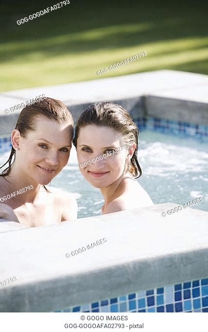 Lesbian Couple Swimming Pool Stock Photos And Images Agefotostock