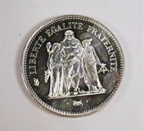1978 France Silver 50 Francs Coinliberte Egalite Fraternite 86 Asw