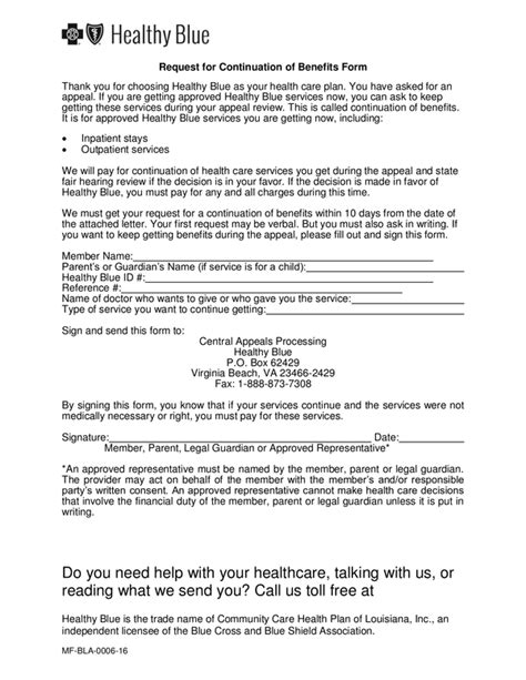 Fill Free Fillable Healthy Blue Louisiana Medicaid Pdf Forms