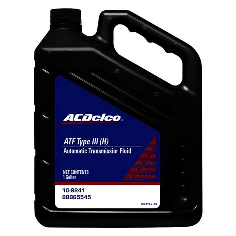 Acdelco 10 9241 Gold Atf Type Iii H Automatic Transmission Fluid