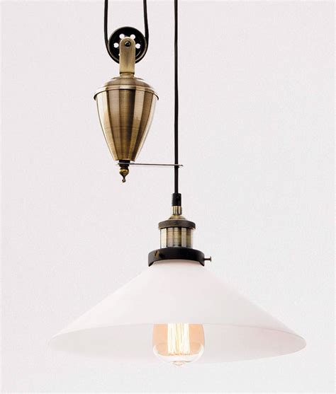 Check out our rise and fall lamp selection for the very best in unique or custom, handmade pieces from our pendant lights shops. Vintage Rise & Fall Glass Pendant