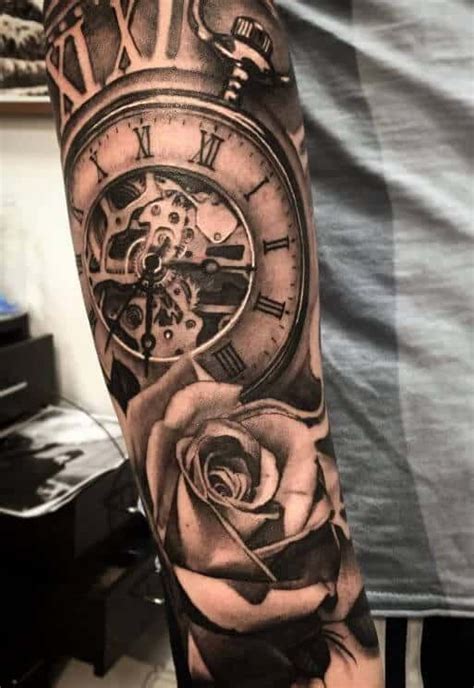 Clock Tattoos For Men Arm Tattoos For Men Watch Tattoos Tattoos