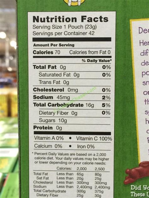30 Annies Fruit Snacks Nutrition Label Best Labels Ideas 2020