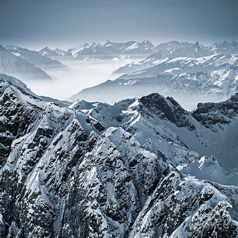 Snowy Mountains In The Swiss Alps View Photograph By Antonio Jorge Nunes