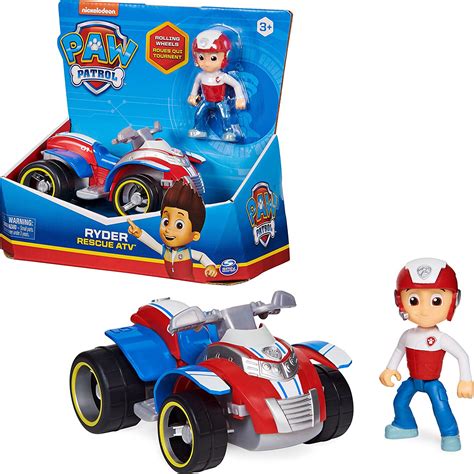 Paw Patrol Ryders Vehicle With Collectible For Kids Aged 3 And Up