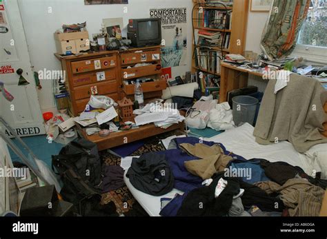 Extremely Messy Room Of A Teenage Stock Photo Alamy