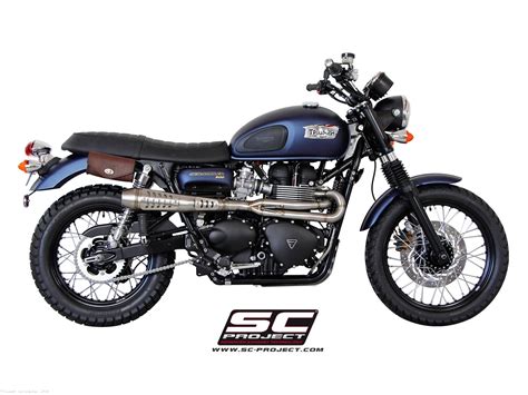 Conic Full System Exhaust By Sc Project Triumph Scrambler 2016 T10