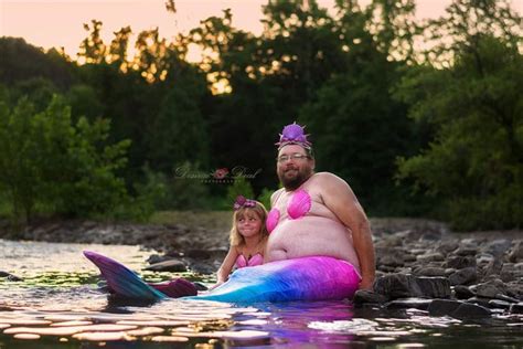 I was convinced that you were trying to ruin my life. This Dad Became A Mermaid For His Daughter's 8th Birthday ...