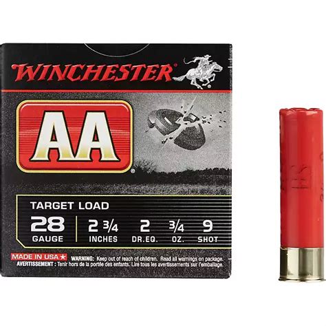 Winchester Aa Hs Target Load 28 Gauge 9 Shotshells 25 Rounds Academy