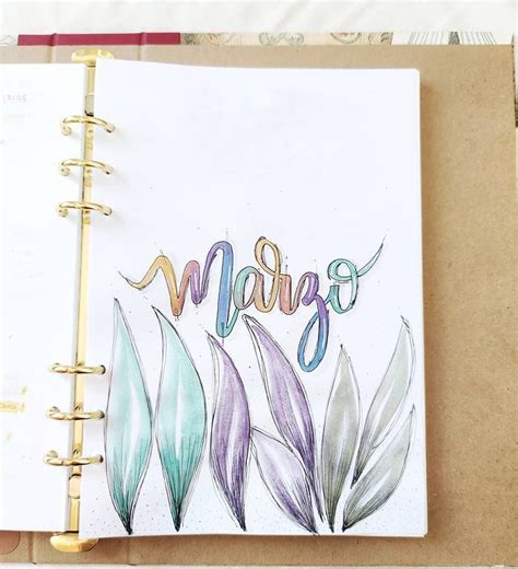Agendas Cuadernos Y Lettering En Instagram “mi Portada Para El Mes De