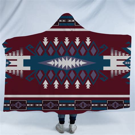 Hdb061 Pattern Native American Design Hooded Blanket Powwow Store
