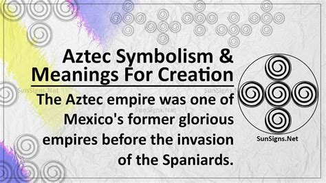 Aztec Symbols And Meanings For Creation Mystery Behind It All
