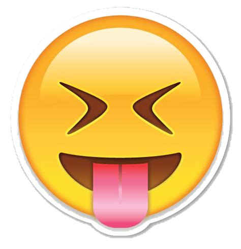 Emoji Tongue Smiley Emoticon Face - Emoji Face PNG Image png download png image