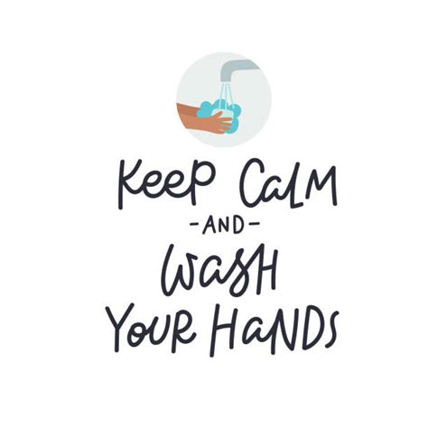 Keep Calm And Wash Your Hands Illustrations Royalty Free Vector