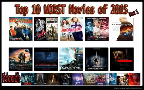 Top 10 Worst Movies Of 2015 Part 1 By Kouliousis On Deviantart