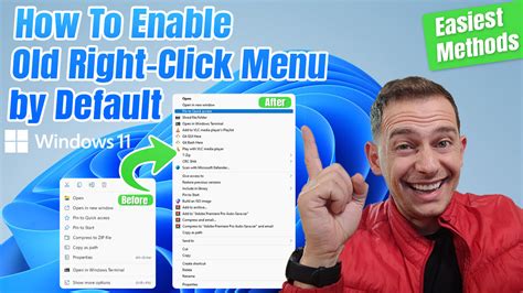 How To Enable Old Right Click Menu By Default On Windows 11 Tips 2 Fix