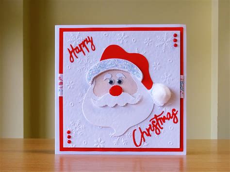 Christmas Card Handmade Sizzix Santa Die For More Of My Cards