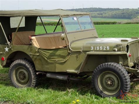 1942 Ford Willys Jeep Ww2with History Possibly Ex British Forces