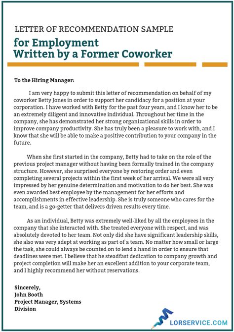 A cover letter allows you to discuss your motivations for working. Letter of Recommendation for Employment Writing Service