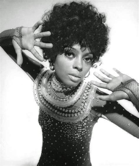 Singer Diana Ross Wearing Bob Mackie Photographed By Avedon For French Vogue January 1970