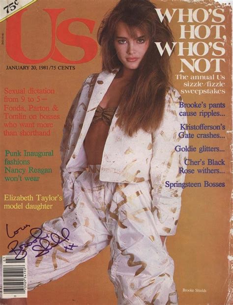 Brooke Shields Covers Us Magazine January 20 1981 Photo By Francesco