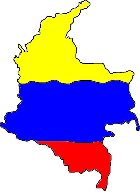 Clipart Mapa Colombia