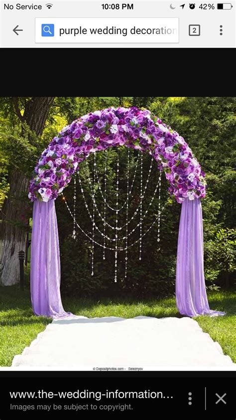 Decor Ideas Arch Decoration Wedding Purple Wedding Flowers Metal