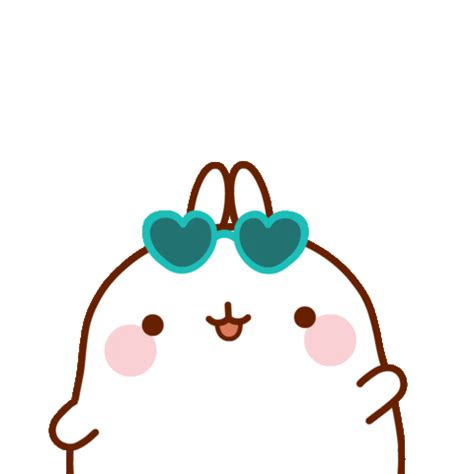 Follow us to keep up with molang and piu piu's latest news and adventures! See Ya Lol Sticker by Molang | Cute love gif, Cute kawaii ...