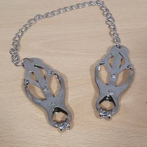 Unique Customised Clover Nipple Clamps With Spikes Bdsm Pain Fetish Torture Mistress Master