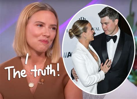 Scarlett Johansson Finally Explains How She And Colin Jost Picked Their Sons Name Cosmo Perez