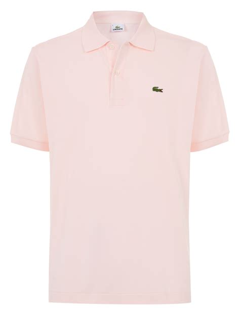 Lacoste Classic L Polo Shirt In Pink For Men Lyst