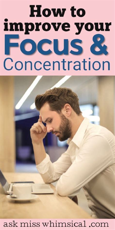 How To Improve Your Focus And Concentration Ask Miss Whimsical How