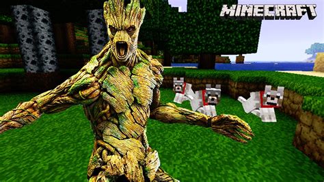 Minecraft Funny Montage I Am Groot Groot Skin In Minecraft Xbox One